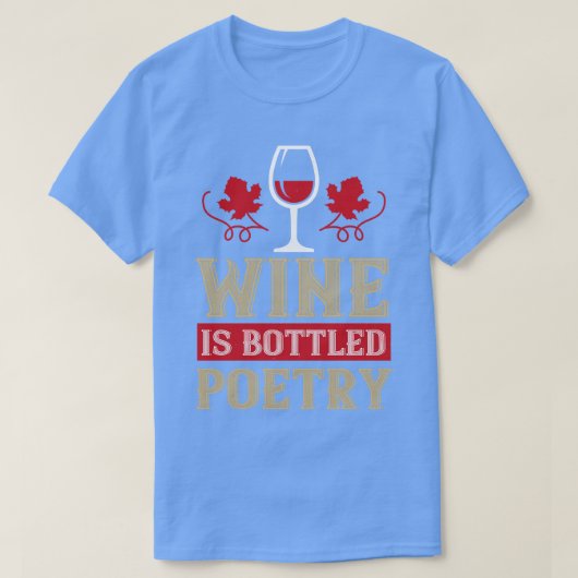 酒は瓶詰めだ Tシャツ (デザイン正面)