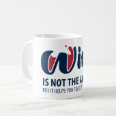 酒は答えにならぬ コーヒーマグカップ (正面左)