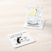 酒は飲む時までに飲まぬ スクエアペーパーコースター (インサイチュ)