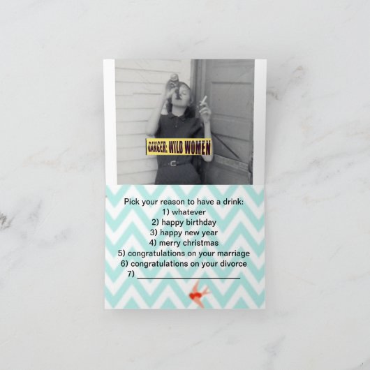 酒を手に取って貰うのを見て取れ シーズンカード (内部)