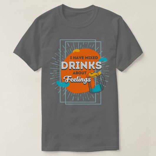 酒を混ぜて感覚する Tシャツ (デザイン正面)