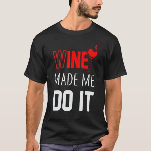 酒を飲ませてことわざ Tシャツ (正面)