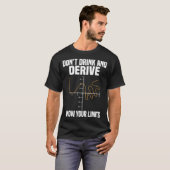 酒を飲まないで限界を導き出し知る Tシャツ (正面フル)