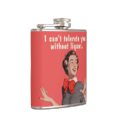 酒を飲まないと我慢できない。 フラスク (右)