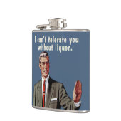 酒を飲まないと我慢できない。男性版 フラスク (左)