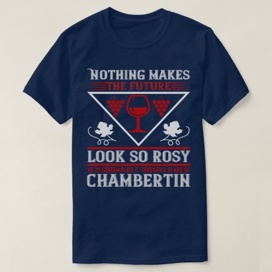 酒を飲むと先が案じられる Tシャツ (デザイン正面)
