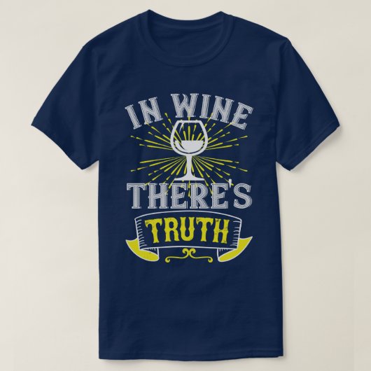 酒を飲むと実が有る Tシャツ (デザイン正面)