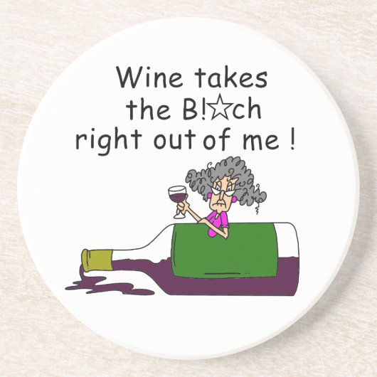 酒を飲むと身体が腐る コースター (正面)