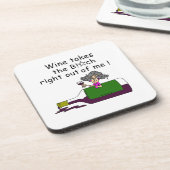 酒を飲むと身体が腐る コースター (左側)