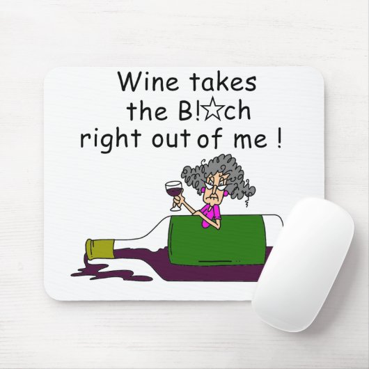 酒を飲むと身体が腐る マウスパッド (マウス)