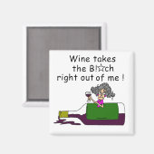 酒を飲むと身体が腐る マグネット (正面/裏面)