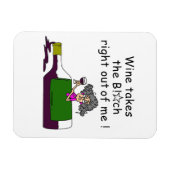 酒を飲むと身体が腐る マグネット (横)