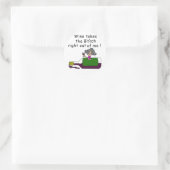 酒を飲むと身体が腐る ラウンドシール (バッグ)