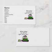 酒を飲むと身体が腐る 名刺 (正面/裏面)