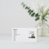 酒を飲むと身体が腐る 名刺 (スタンド正面)