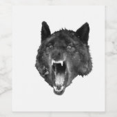 酒を飲むボトル ワインラベル (シングルラベル)