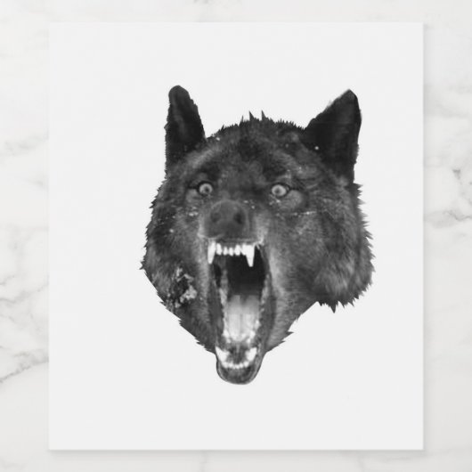 酒を飲むボトル ワインラベル (シングルラベル)