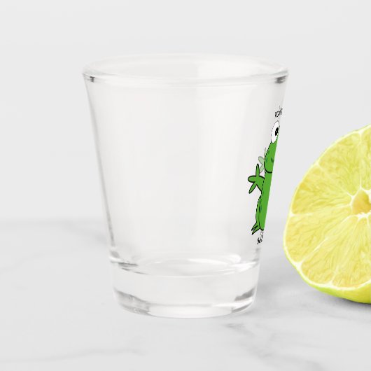 酒を飲むユーモア |トアおもしろいダリにブズー ショットグラス (左)