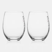 酒を飲む時間 ステムなしワイングラス (右)