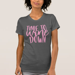 酒を飲む時間 ピンクおもしろいドリンクパン引用文 Tシャツ