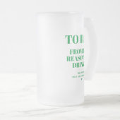 酒を飲む理由からパパする フロストグラスビールジョッキ (正面右)