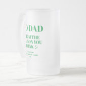 酒を飲む理由からパパする フロストグラスビールジョッキ (正面左)