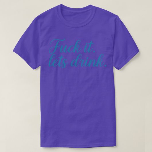 酒を飲む Tシャツ (デザイン正面)