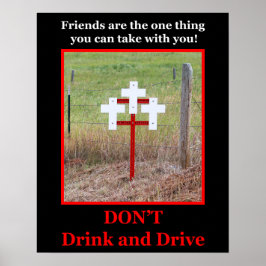 酒を飲んだり運転したりしてはいけない ポスター