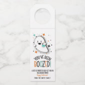 酒を飲んだビールのアルコールのハロウィーン ボトルネックタグ (正面)