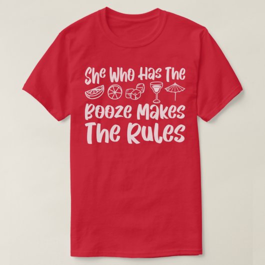 酒を飲んだ彼女はルールを作る2 Tシャツ (デザイン正面)