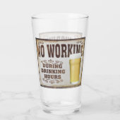 酒を飲んでいる間は働かない タンブラーグラス (裏面)