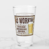 酒を飲んでいる間は働かない タンブラーグラス (正面)