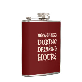 酒を飲んでいる間は働かない フラスク