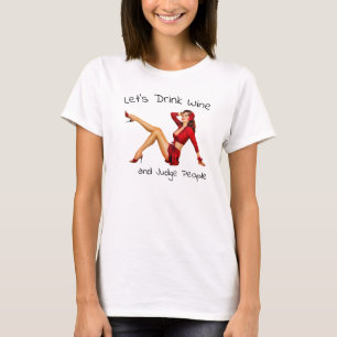 酒を飲んで人を判断しよう Tシャツ