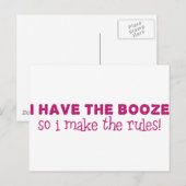酒を飲んで規則を作る ポストカード (正面/裏面)