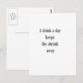酒を飲保む遠くに(英国) ポストカード (正面/裏面)