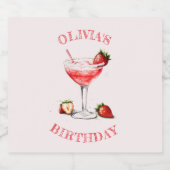 酒パーソナライズされたボトルラベルカクテルデザイン リキュールボトルラベル (シングルラベル)