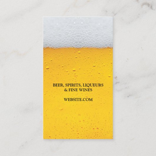 酒ビアストア名刺 名刺 (裏面)