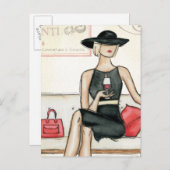 酒ファッショニスタを飲む ポストカード (正面/裏面)