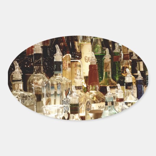 酒ボトルシール 楕円形シール (正面)