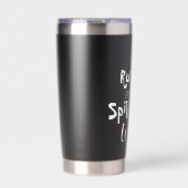 酒ランニングを飲んで保飲んだおもしろい 保温保冷タンブラー (正面)