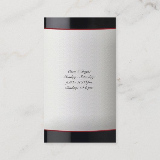 酒ワインストア名刺 名刺 (裏面)