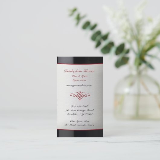 酒ワインストア名刺 名刺 (スタンド正面)