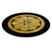 酒井門日本の武士氏金ゴールド黒番 カッティングボード (角)