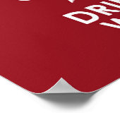 酒保酒の酒の飲み方と落ち着き ポスター (角)