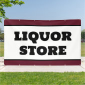 酒屋のバナー 横断幕 (外側)