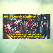 酒店カスタマイズスピリッツ酒フロント ウィンドウサイン (シート3)