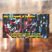 酒店カスタマイズスピリッツ酒フロント ウィンドウサイン (シート2)