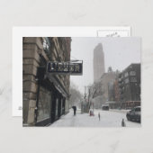 酒店コロンバスアベニューウィンタースノーストームNYC ポストカード (正面/裏面)