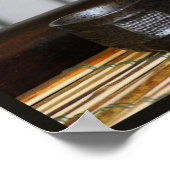 酒杯とキャラフェプリント ポスター (角)